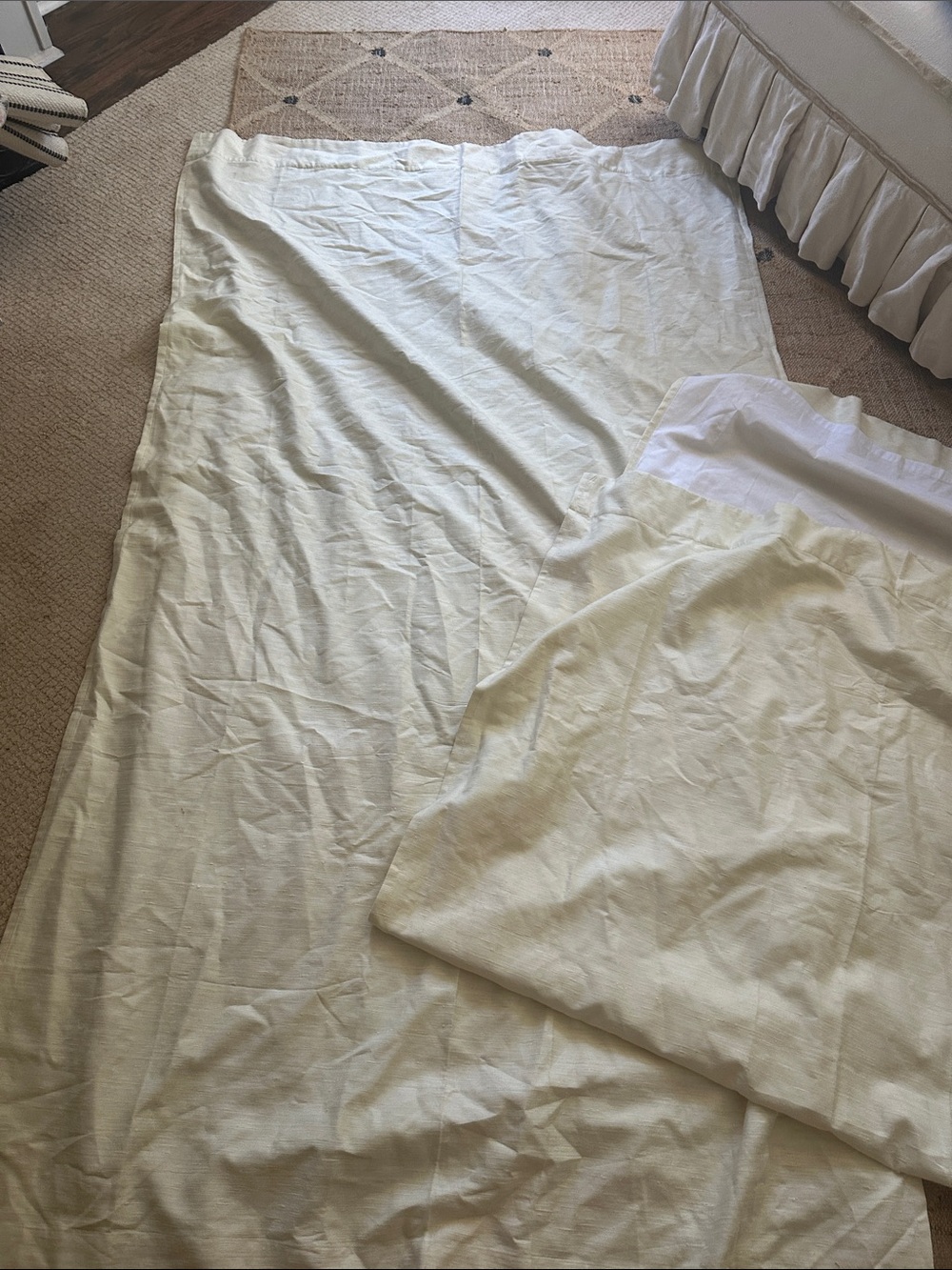 Classic Cream Silk Drapes 48 x 84 (pair)